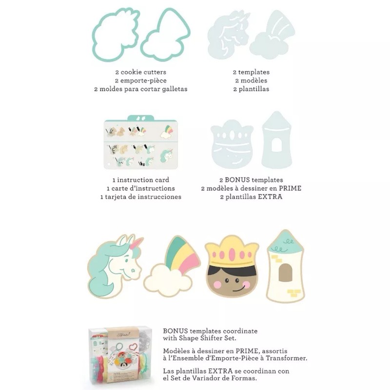 American Crafts, Sweet Sugarbelle Specialty Cookie Cutter Set-Enchanted (3 Pack)