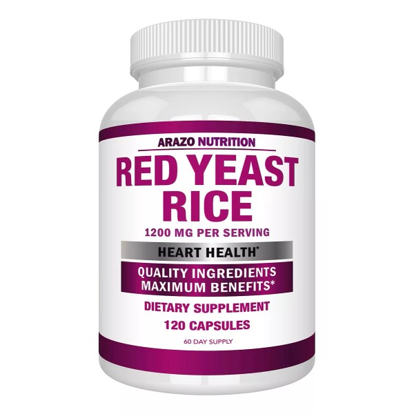Arazo Nutrition Red Yeast Rice 1200 Mg 120 Cápsulas