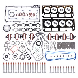 Woosphy 5.3 Full Cylinder Head Gasket Set with Bolts Replacement for Buick Rainier Chevy Silverado Suburban Tahoe GMC Savana Sierra Yukon 5.3L Engine ES72220 CS9284