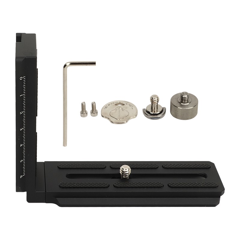 L Bracket Vertical Horizontal Switching Tripod Quick Release Plate 1/4in