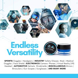 Zclear Lens Cleaner Paste with Microfiber Cleaning Cloth - Eyeglass Cleaning and Anti Fog Paste for Eyeglasses, Made in USA