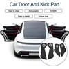 X AUTOHAUX Leather Car Door Anti Kick Pad Sticker for