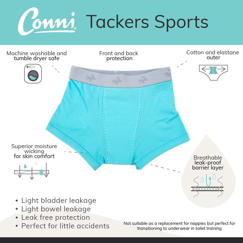 Conni Kids Tackers Sport Washable Pull Up Boxer Pants for