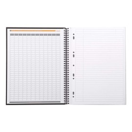 Rhodia Rhodiactive Office 191310C Notebook A4 Lined with margin, 4 punched holes, 3 bookmarks, 90 g, 21 x 29.7 CM 80 Sheets Black
