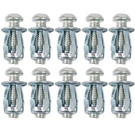 Metal Cavity Anchors M4 20mm Cavity Door Fixings Wall Anchor for 0-5mm Hollow Doors Wall Iron Sheet Aluminum Sheet Drywall 10pcs