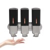 Bathroom Shower Soap shampoo conditioner dispenser organizer 3 bottle wall