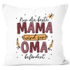SpecialMe® Cushion Cover with Saying "Nur die Beste Mama Wird