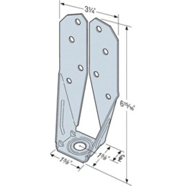 Simpson Strong-Tie DTT2Z-SDS2.5 Deck Tension Tie Z Max