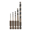 Truper Expert JBAV-5R, Juego de 5 brocas HSS para metal