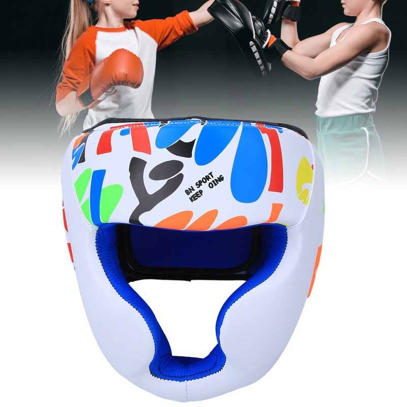 BN FIGHT Graffiti Children Helmet Heads Guard Protective Gear for
