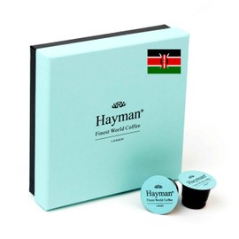 Hayman, 100% Kenya Kamwangi AA Kirinyaga Specialty Coffee, Medium Roast, 20 Coffee Pods | Espresso Capsules Compatible With Nespresso Original Line Machines