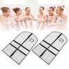 2pcs Garment Bags for Hanging Clothes Transparent Clothes PVC Dustproof
