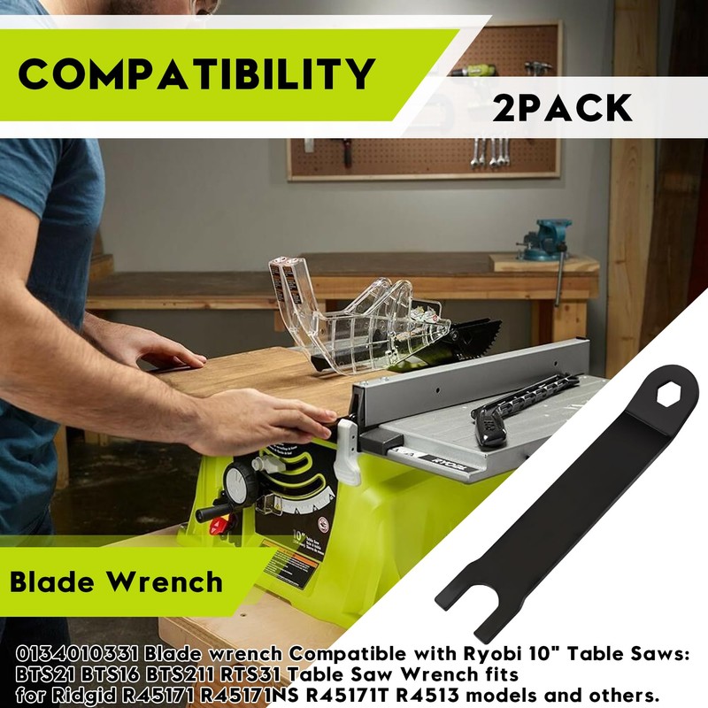 089240020104 0134010331 Blade Wrench fit for Ryobi 10" Table Saws