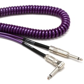 Lava Cable Retro Coil Instrument Cable Metallic Purple, 20 Feet Angled-Straight