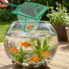 2 PCS 4 Inch Fish Net Aquarium, Green Square Fish