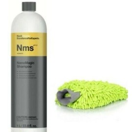 Koch Chemie NanoMagic Shampoo Nms - 1 Liter Size with FREE Chenille Wash Mitt