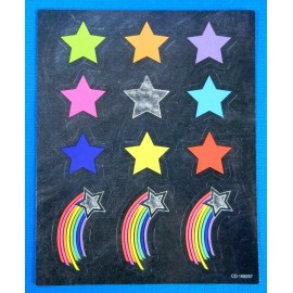 Carson Dellosa Chalk Board Look Stickers Happy Birthday & Stars Full & Mini Sticker Sheet