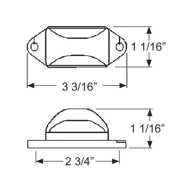 Blazer CW1586A Amber LED Mini Clearance Light