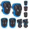 BURSUN Children's Knee Pads, Adjustable Knee Pads, Elbow Pads, Wrist