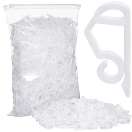 Marsui Christmas Light Clip Outdoor Gutter Hook Weatherproof Outdoor Light Clip Holiday Light Clip for Christmas Decoration String Light (White, 300 Pieces)