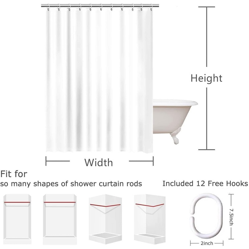 Birch Trees Shower Curtain Abstract Gray White Mottled Trunk Branches