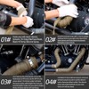 Titanium Exhaust Heat Tape Wrap, 2”x 50 Ft, Motorcycle Fiberglass