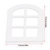 6PCS Dollhouse Windows Miniature Window Frame Ornament 1:12 Scale Dollhouse