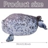 GVMJHYK Seal Plush Toy, Cute Seal Cushion, Grey Seal Cuddly