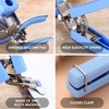 Pack of 2 Blue Anti-scald Clips, Bowl Clips, Non-Slip Clips,