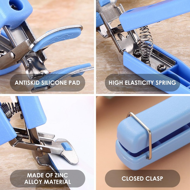 Pack of 2 Blue Anti-scald Clips, Bowl Clips, Non-Slip Clips,