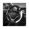 MUQIDA Car Steering Wheel Cover, 15 Inch Premium Leather Breathable