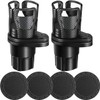 MACHSWON 2pcs Black Multifunctional Car Cup Holder Drink Holder with