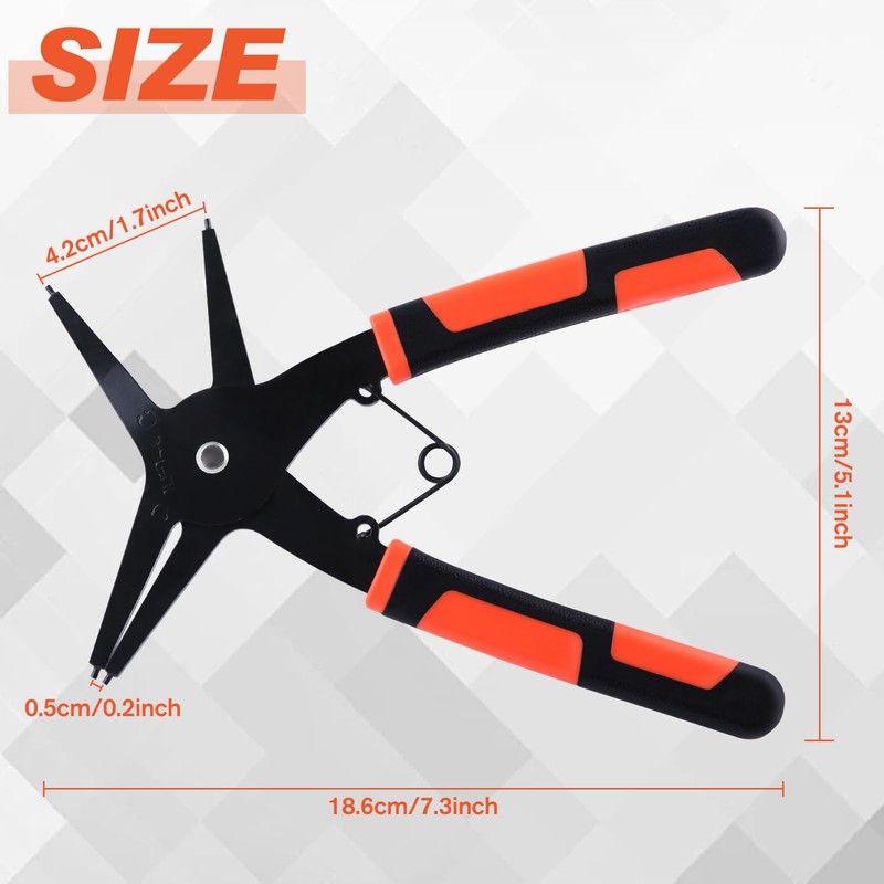 LEONTOOL Snap Ring Pliers, Dual Use, Snap Ring Pliers, For