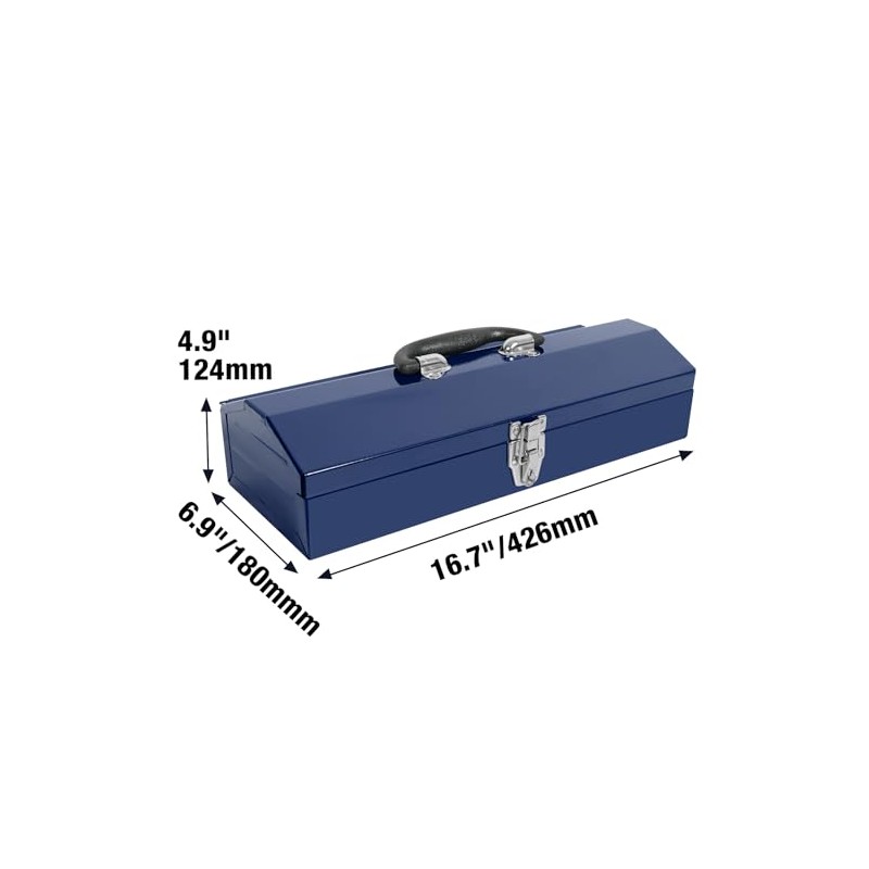 TCE ATB102U Caja de Herramientas Portátil de Acero, Azul, 40.64
