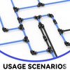 EterMutable 20-PACK 1/2" Tube OD 90 Degree Elbow Black Push