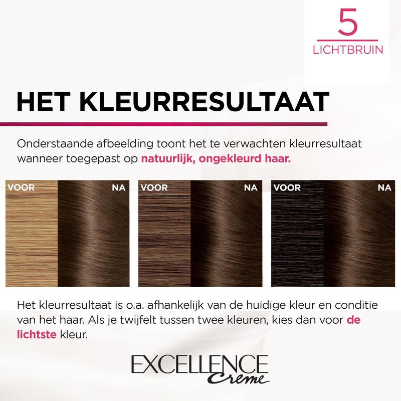 L'Oréal Paris Excellence Cream Cream 5 Light Bruin