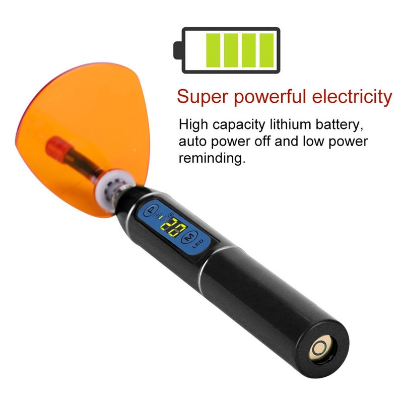 Wireless Cordless LED Dental Curing Machine Light Lamp Black -240V