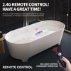 Miniature RC Boat With Bright Light Remote Control Stunt Boat