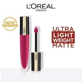 L’Oréal Paris Rouge Signature Liquid Lipstick, Matte, 140 Pink Red, 0.2 Fl Oz (7 ml)