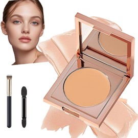 Colored Clay CC Undereye Corrector,Color Corrector for Dark Circles with Brush,Under Eye Concealer, Conceal Hydrating Dark Circles (1PCS-Natural)