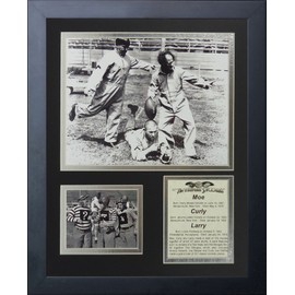 Legends Never Die The Three Stooges Football Framed Photo Collage, 11 by 14-Inch