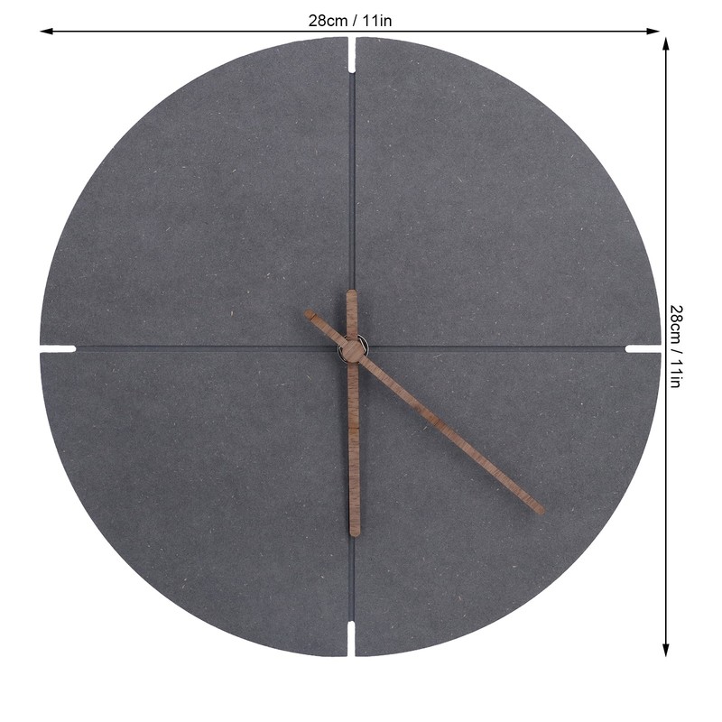 Nordic Style Simple Wooden Wall Clock Quartz Movement Wall Clock