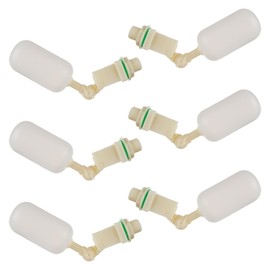 EATHEATY 6 Pack 1/2 Inch Float Valve Plastic Water Float Ball Valve with Adjustable Arm Automatic Fill for Control Water Level to Water Trough Water Tank Ponds