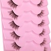 Half Lashes Natural Look Wispy Soft Strip Mink Eyelashes Cat