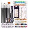 Vaduma Kit De Arte De Uñas, Pinceles Decorar Manicura Decoración