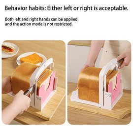 Bread Slicer for Homemade Bread, Bread Slicing Guide Adjustable Width, Foldable and Compact Cutting Guidewith Scale - Toast Cutting Mold, Even - Slice Rack for Baking & Homemade Loaves