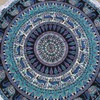 Round Beach Tapestry Turquoise Mandala Throw/Boho Hippie Beach Blanket Roundie/Indian