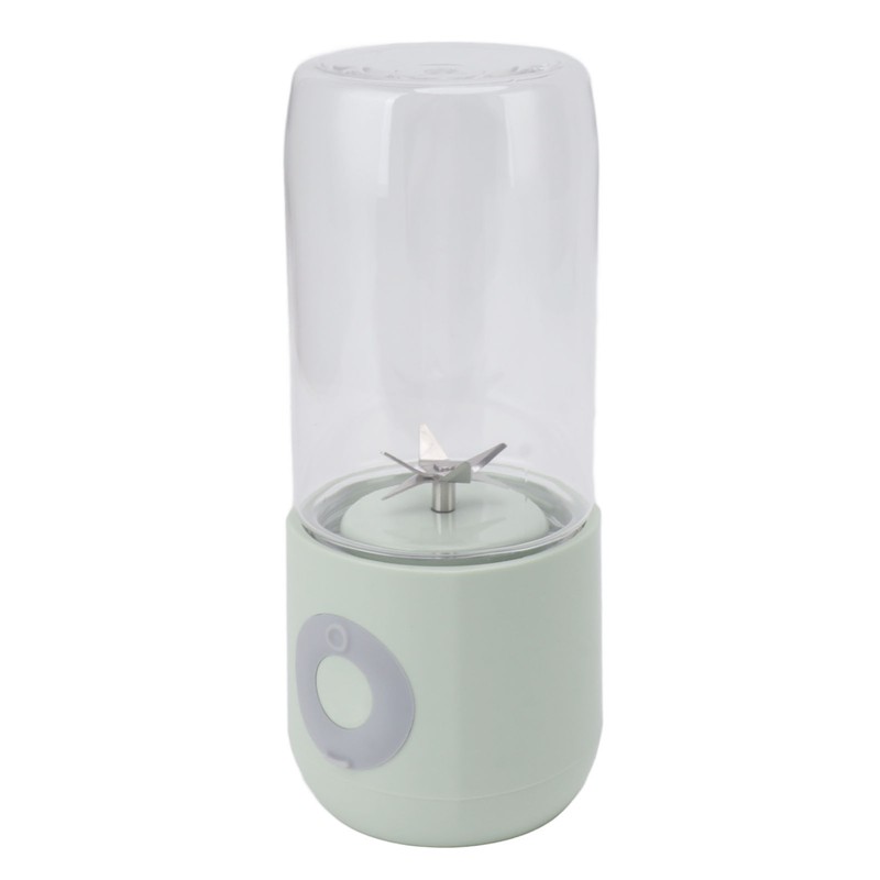 Electric USB Juicer Blender Green 6 Leaf Blades 1300mAh 500ml