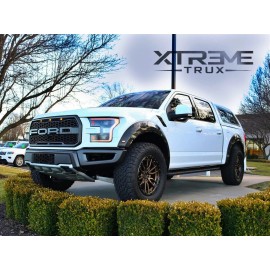 XTREME TRUX Molded Carbon Fiber Fender Vent Trim Covers Set For 15-20 Ford F150 Raptor SVT