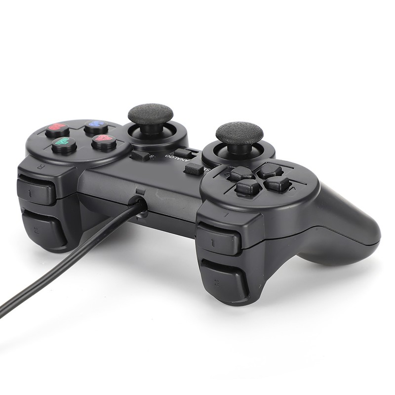 Computer Game Controller Wired USB Gamepad with Dual‑Vibration For PC